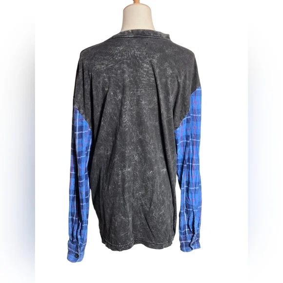 Furst Of A Kind Planet Hollywood Grunge Black Tee Flannel Shirt Sleeves Shirt - Picture 4 of 7